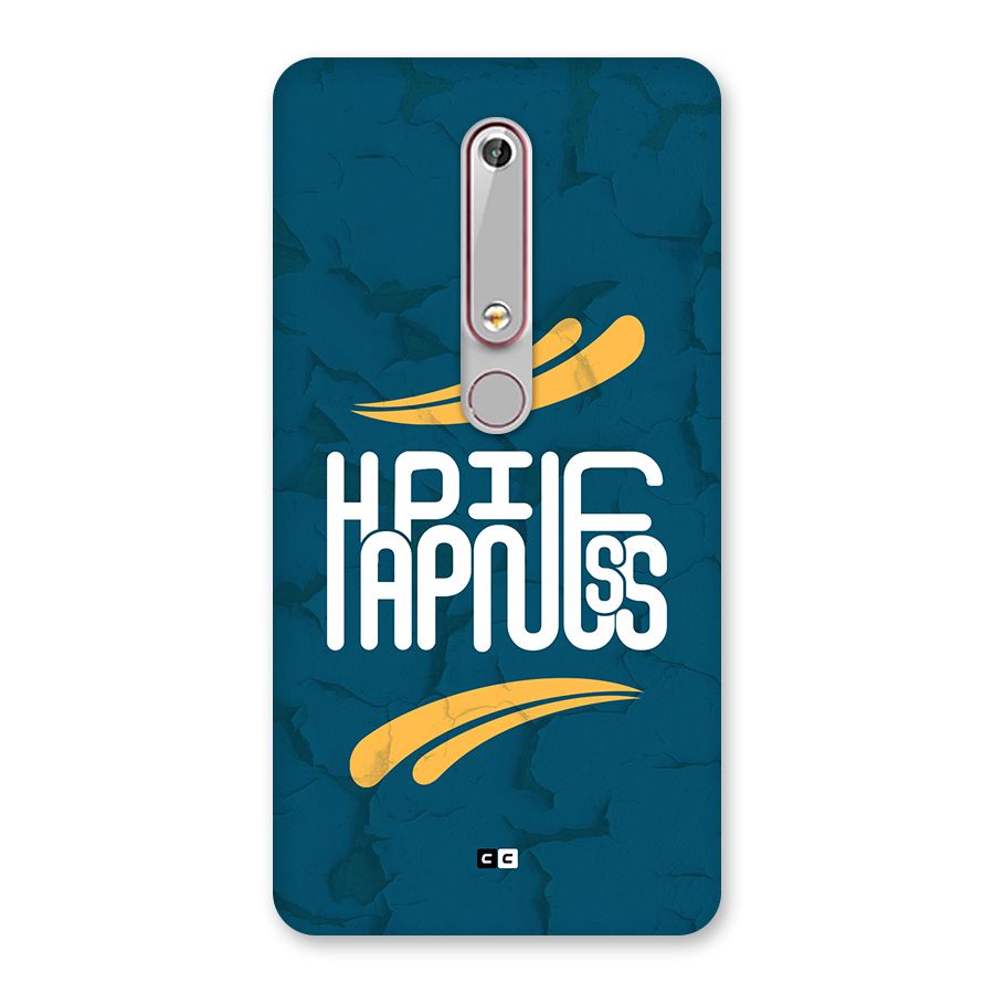 Happpiness Typography Back Case for Nokia 6.1