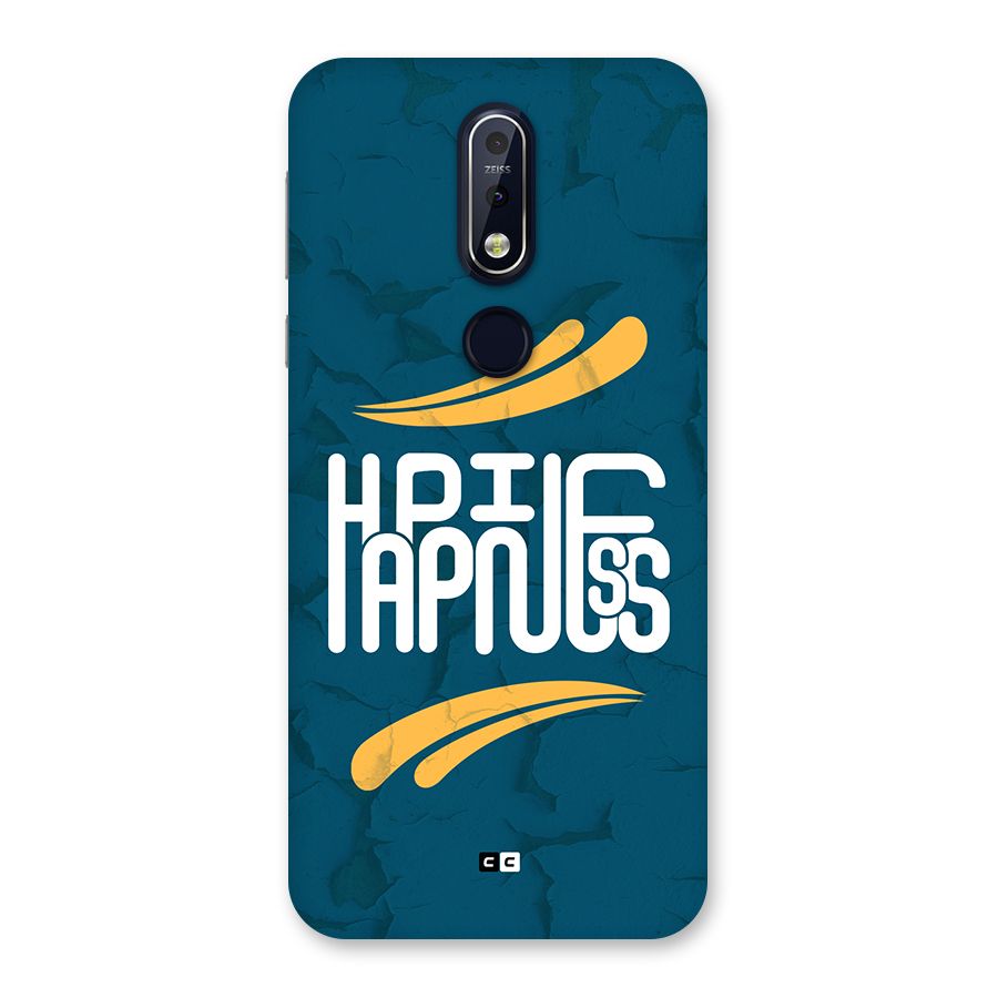 Happpiness Typography Back Case for Nokia 7.1