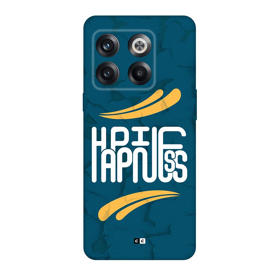 Happpiness Typography Back Case for OnePlus 10T