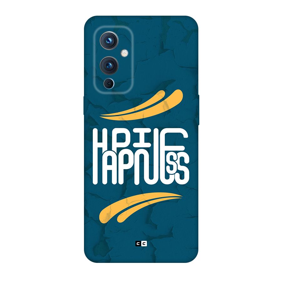 Happpiness Typography Back Case for OnePlus 9