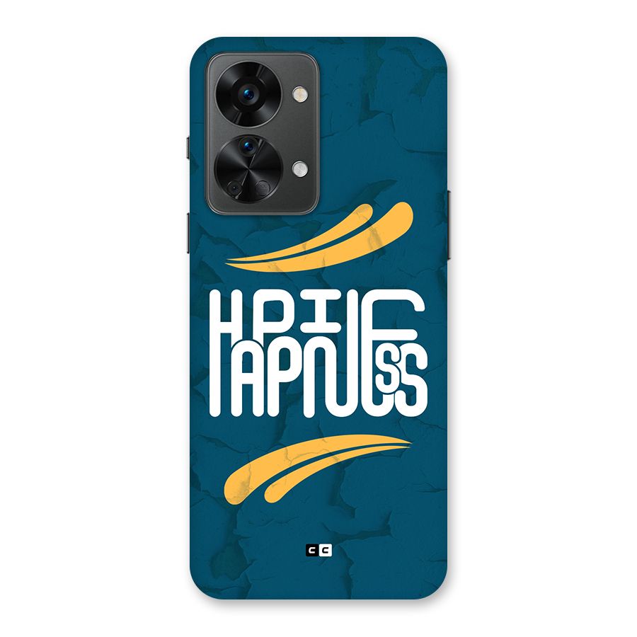 Happpiness Typography Back Case for OnePlus Nord 2T