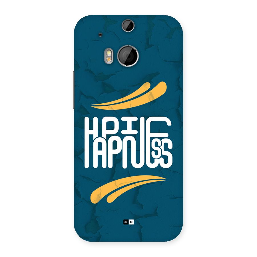 Happpiness Typography Back Case for One M8