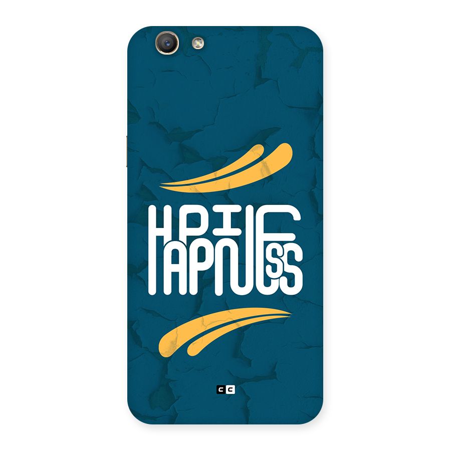 Happpiness Typography Back Case for Oppo F1s