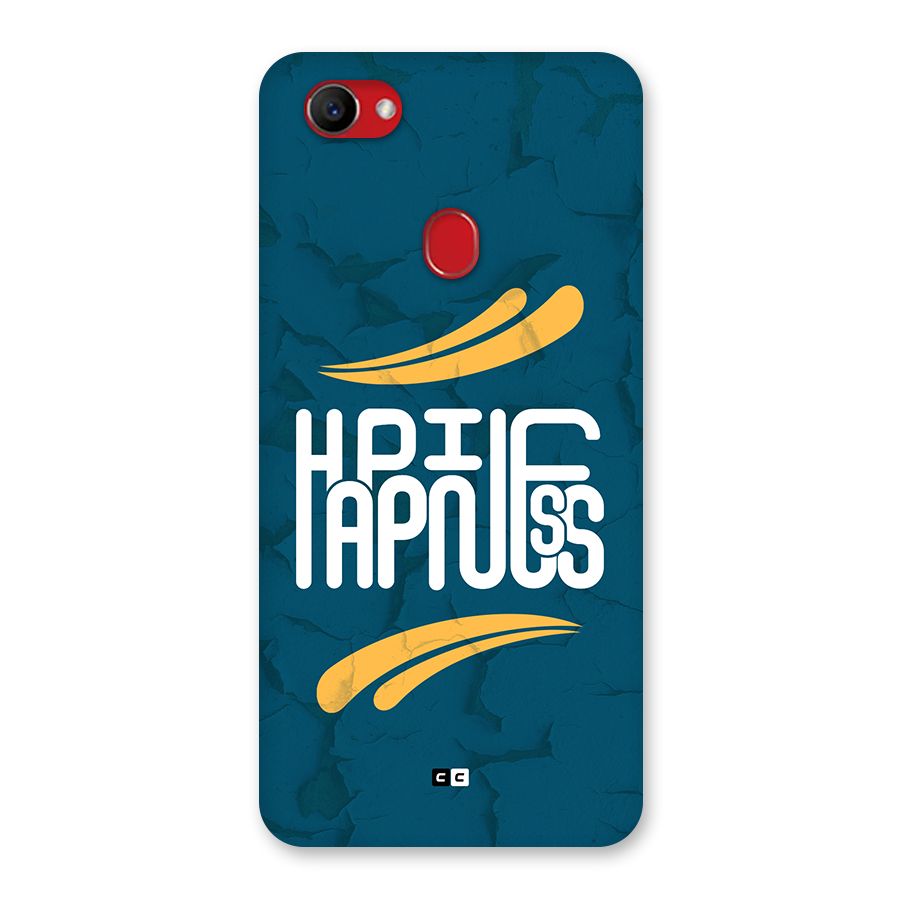 Happpiness Typography Back Case for Oppo F7