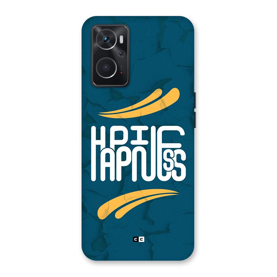 Happpiness Typography Back Case for Oppo K10 4G