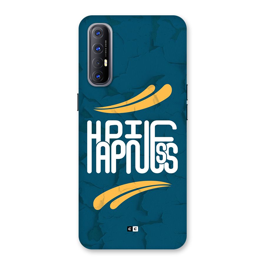 Happpiness Typography Back Case for Oppo Reno3 Pro