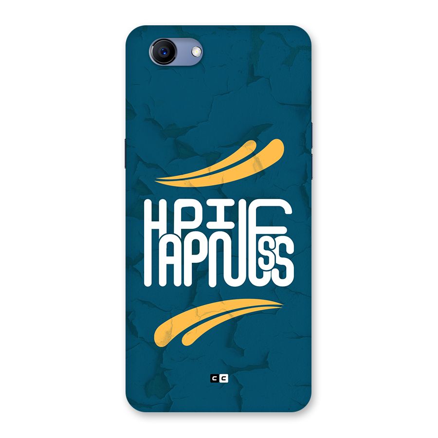 Happpiness Typography Back Case for Realme 1