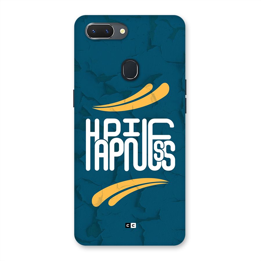 Happpiness Typography Back Case for Realme 2