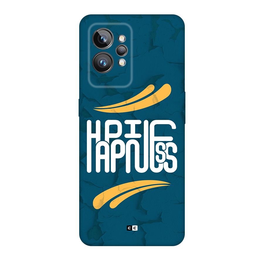 Happpiness Typography Back Case for Realme GT2 Pro