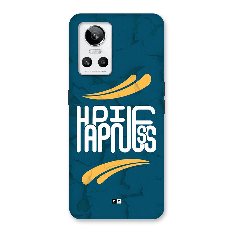 Happpiness Typography Back Case for Realme GT Neo 3