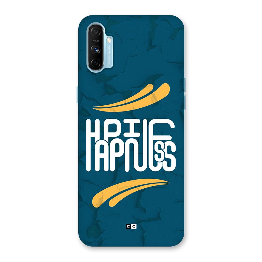 Happpiness Typography Back Case for Realme Narzo 20A