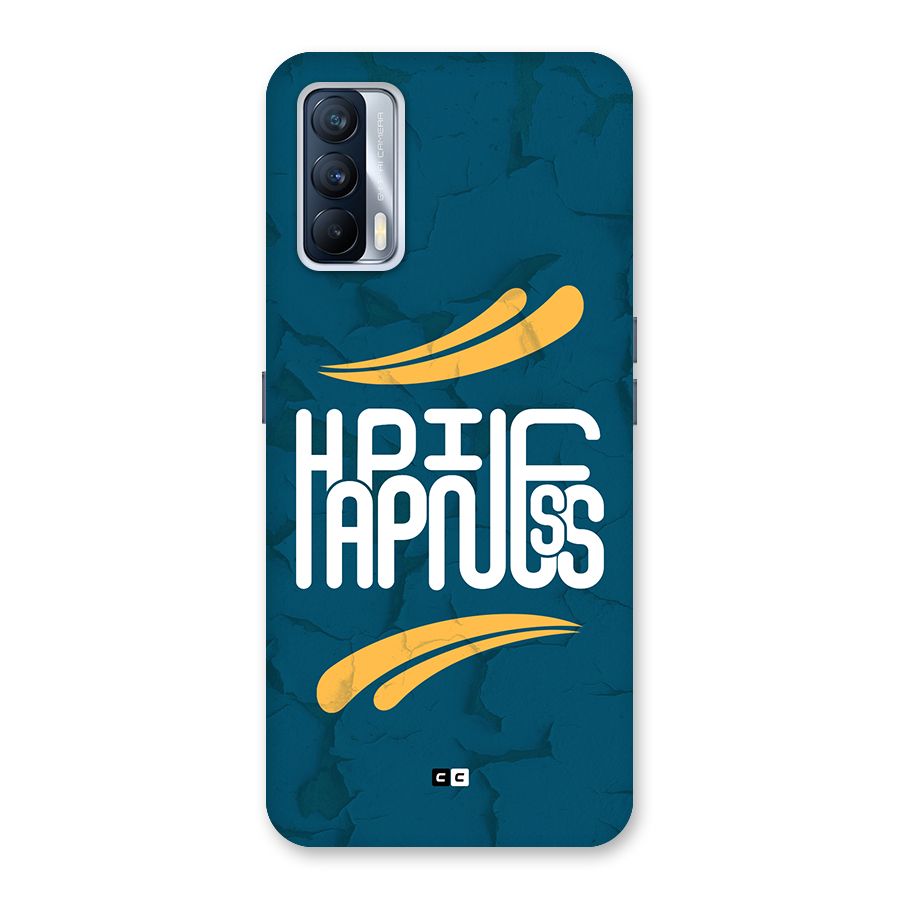 Happpiness Typography Back Case for Realme X7