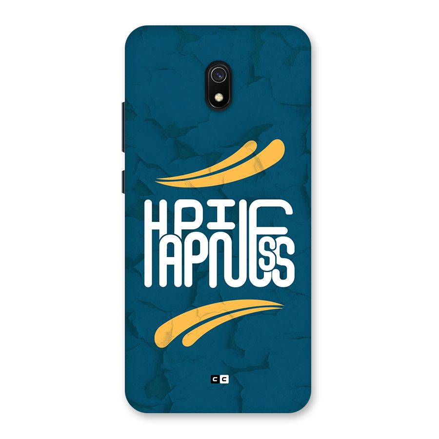 Happpiness Typography Back Case for Redmi 8A