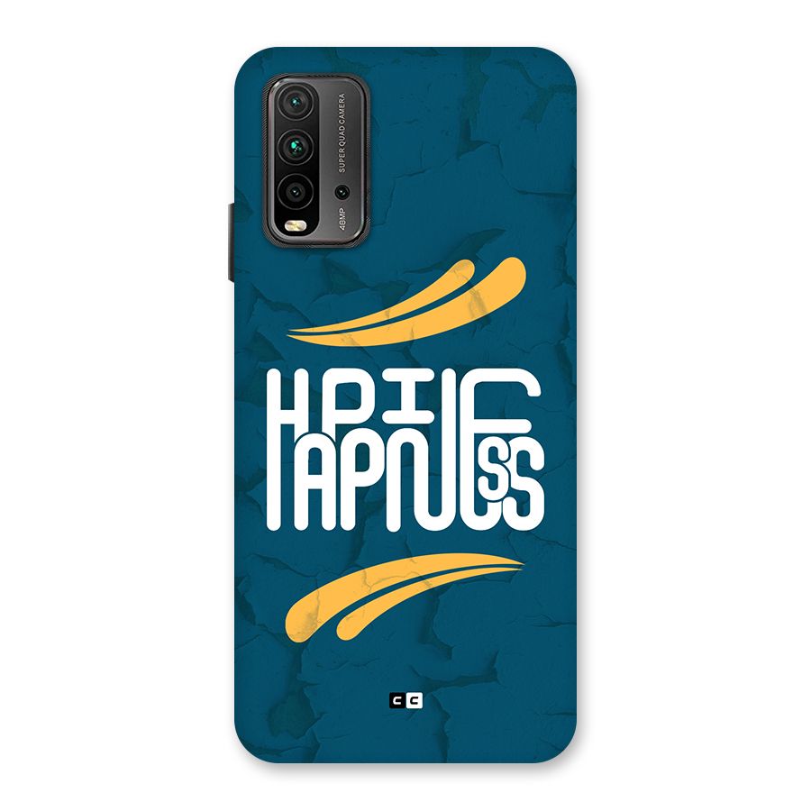 Happpiness Typography Back Case for Redmi 9 Power