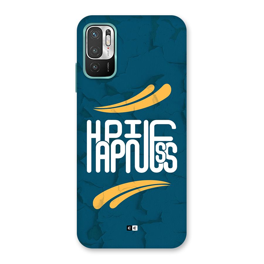 Happpiness Typography Back Case for Redmi Note 10T 5G