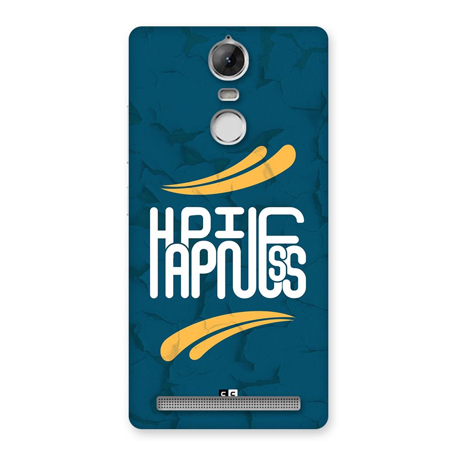 Happpiness Typography Back Case for Vibe K5 Note