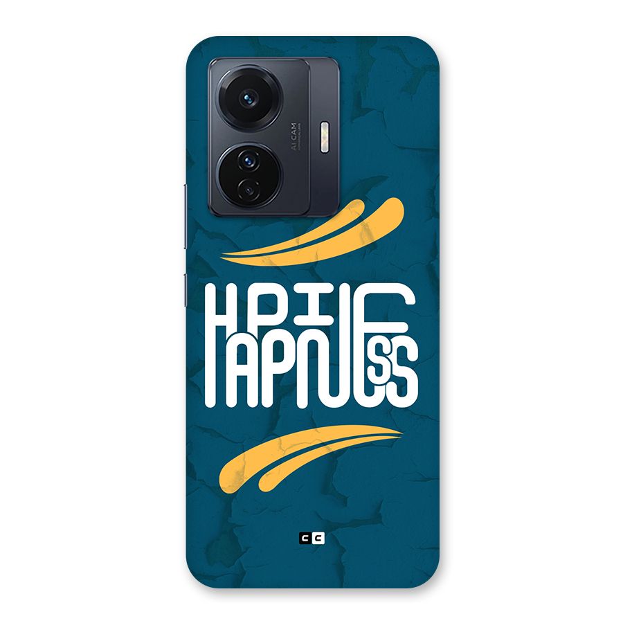 Happpiness Typography Back Case for Vivo T1 Pro