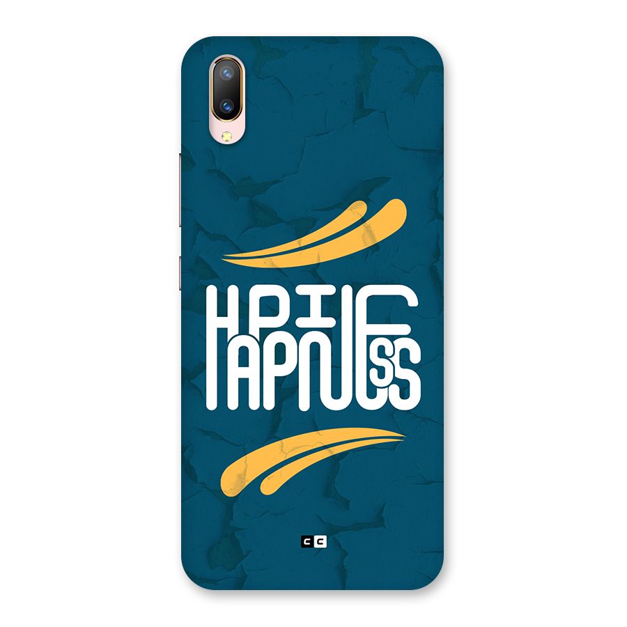 Happpiness Typography Back Case for Vivo V11 Pro