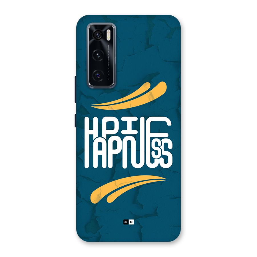 Happpiness Typography Back Case for Vivo V20 SE