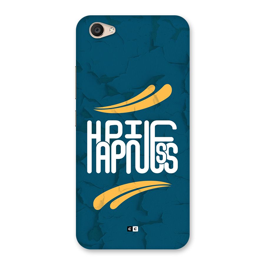 Happpiness Typography Back Case for Vivo V5 Plus