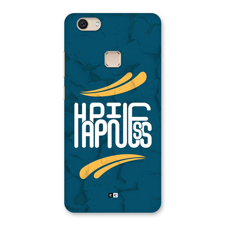 Happpiness Typography Back Case for Vivo V7