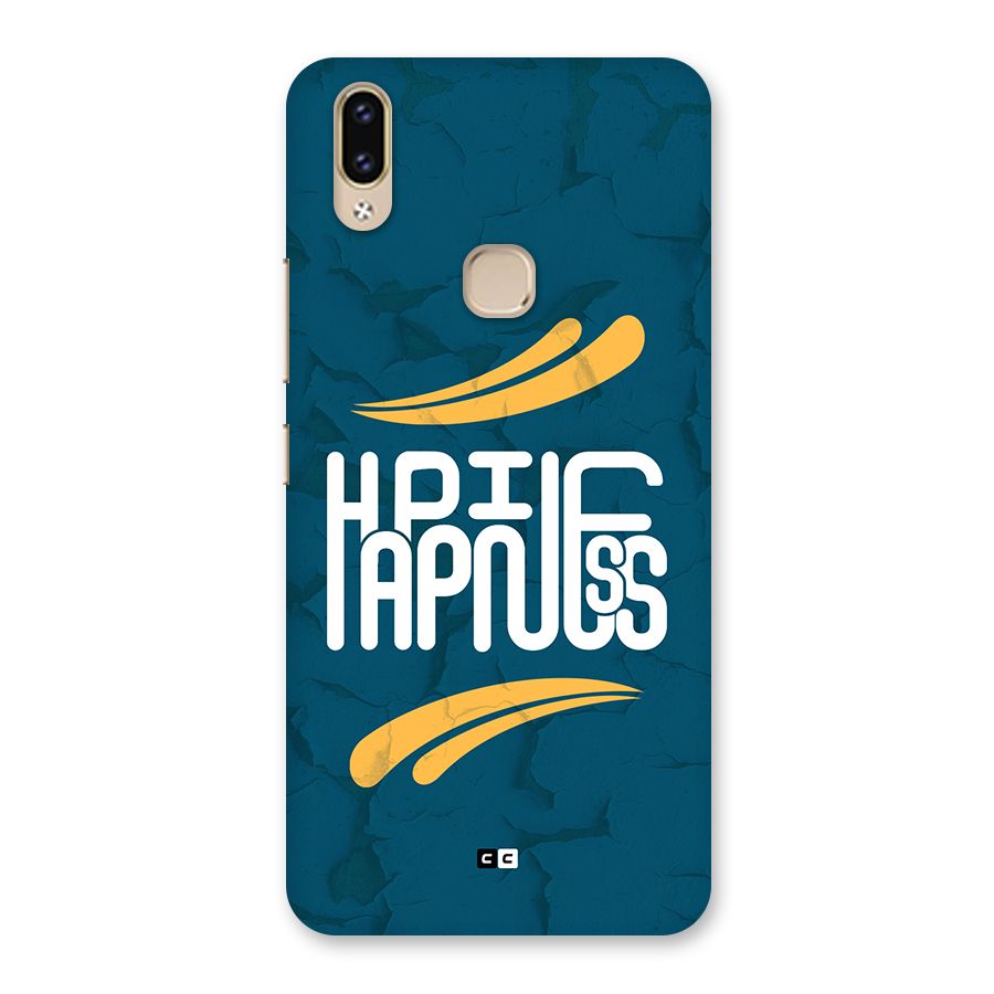 Happpiness Typography Back Case for Vivo V9 Youth