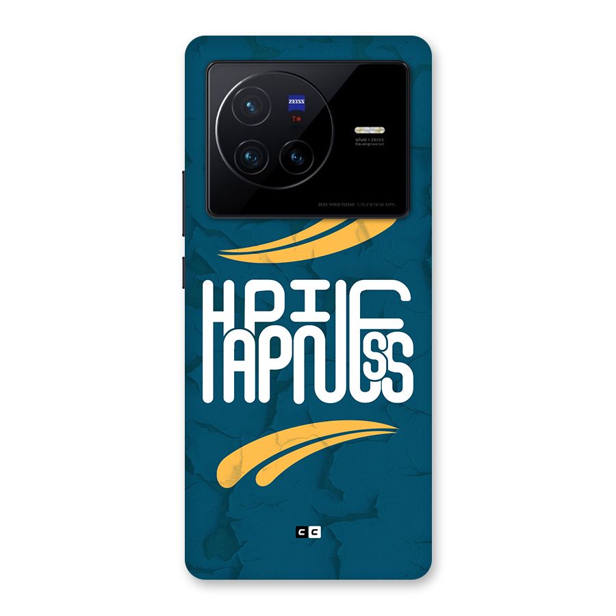 Happpiness Typography Back Case for Vivo X80