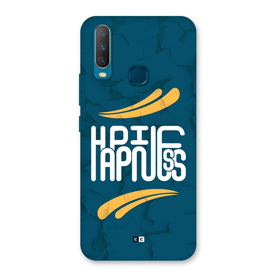 Happpiness Typography Back Case for Vivo Y11