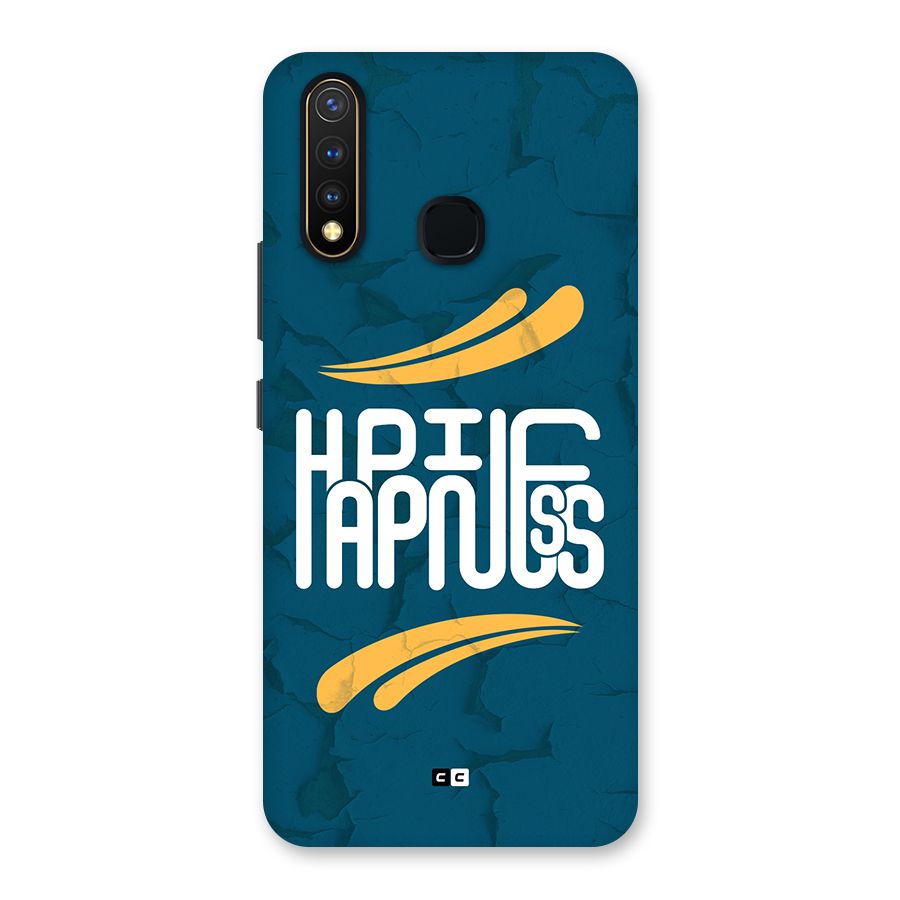Happpiness Typography Back Case for Vivo Y19