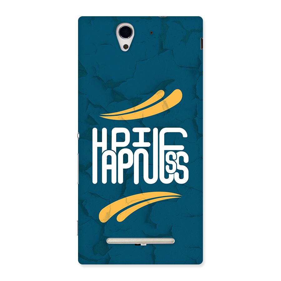 Happpiness Typography Back Case for Xperia C3