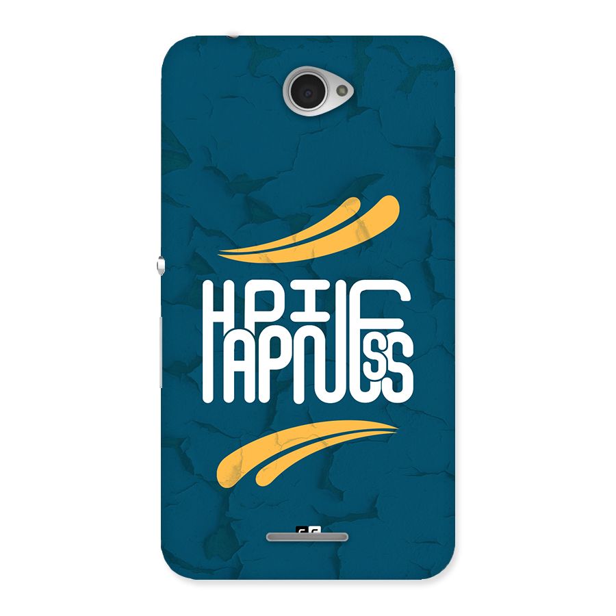 Happpiness Typography Back Case for Xperia E4