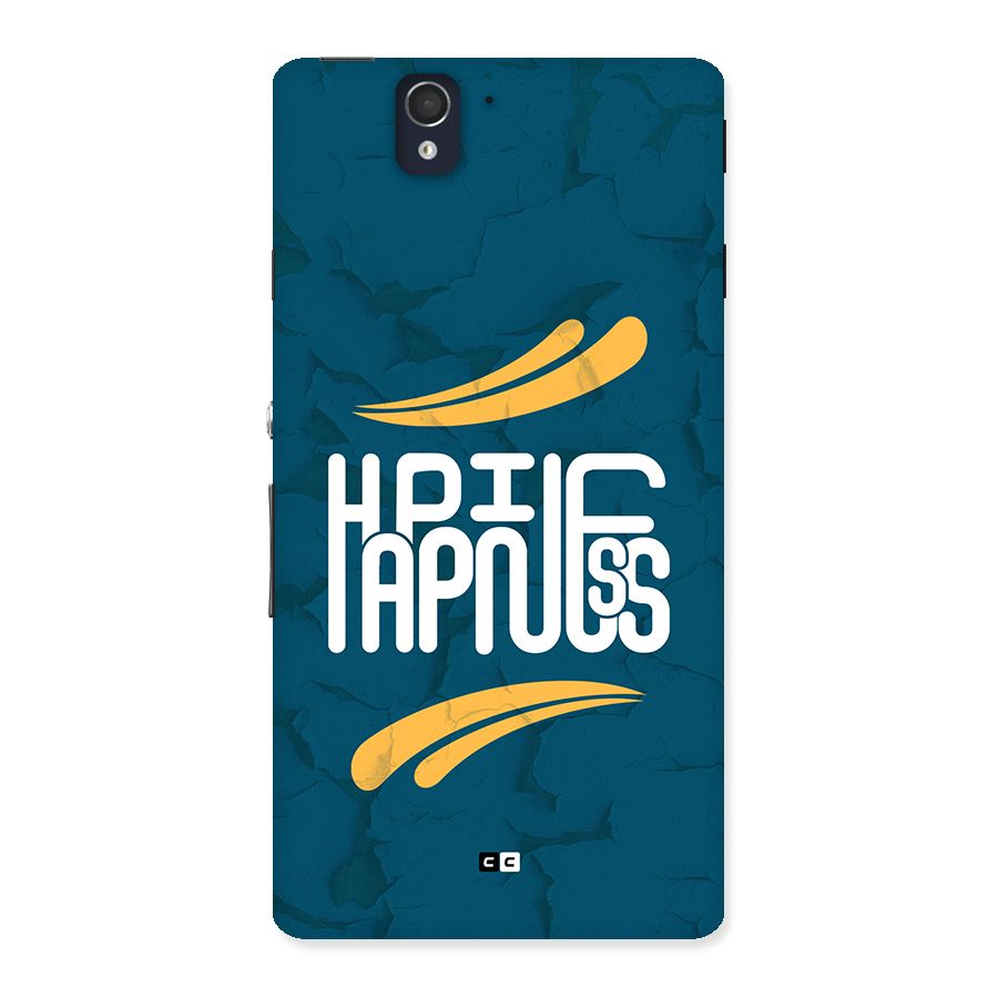 Happpiness Typography Back Case for Xperia Z