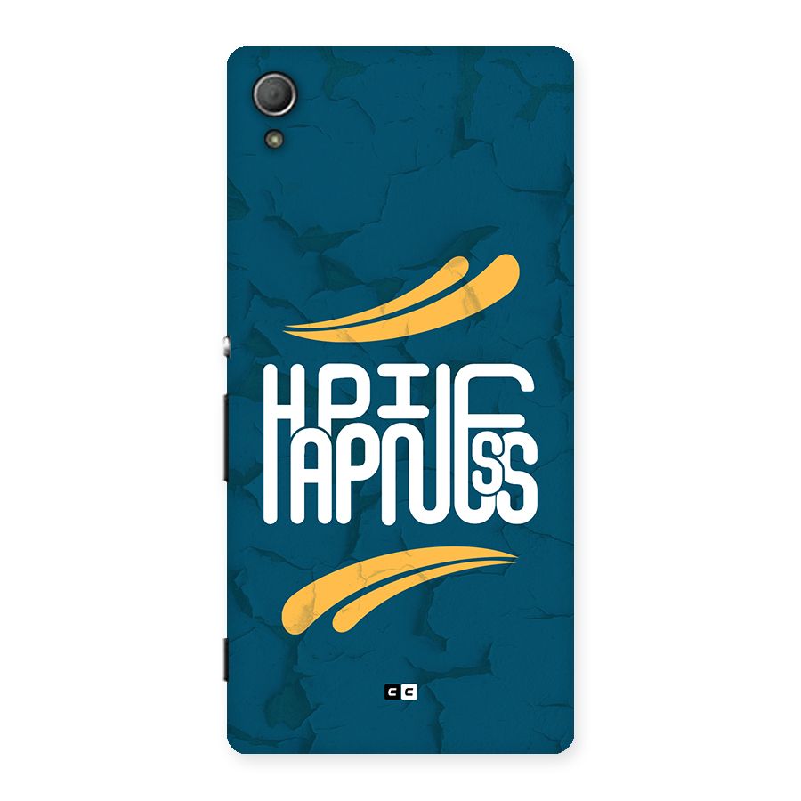 Happpiness Typography Back Case for Xperia Z3 Plus