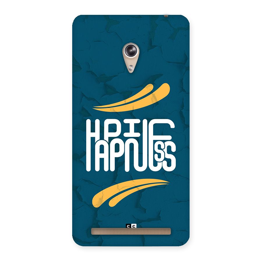 Happpiness Typography Back Case for Zenfone 6
