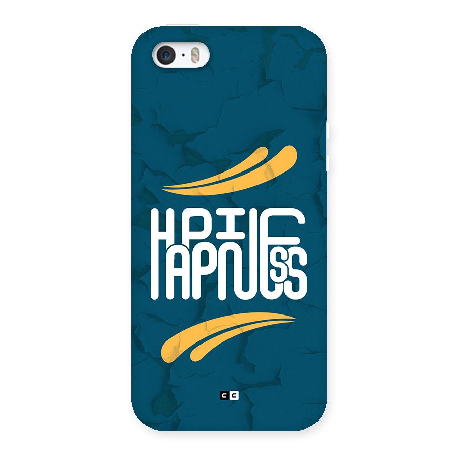 Happpiness Typography Back Case for iPhone SE 2016