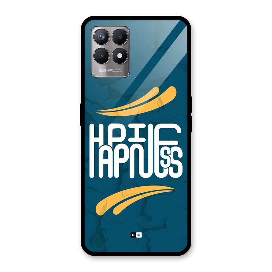 Happpiness Typography Glass Back Case for Realme Narzo 50