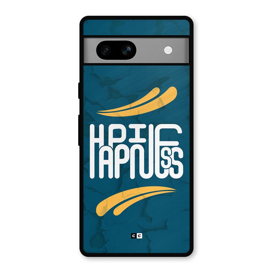Happpiness Typography Metal Back Case for Google Pixel 7a
