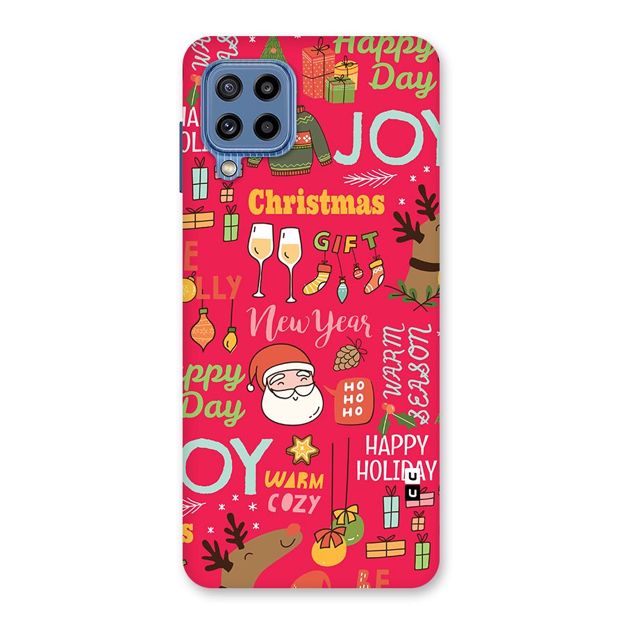 Happy Day Christmas Joy Back Case for Galaxy M32