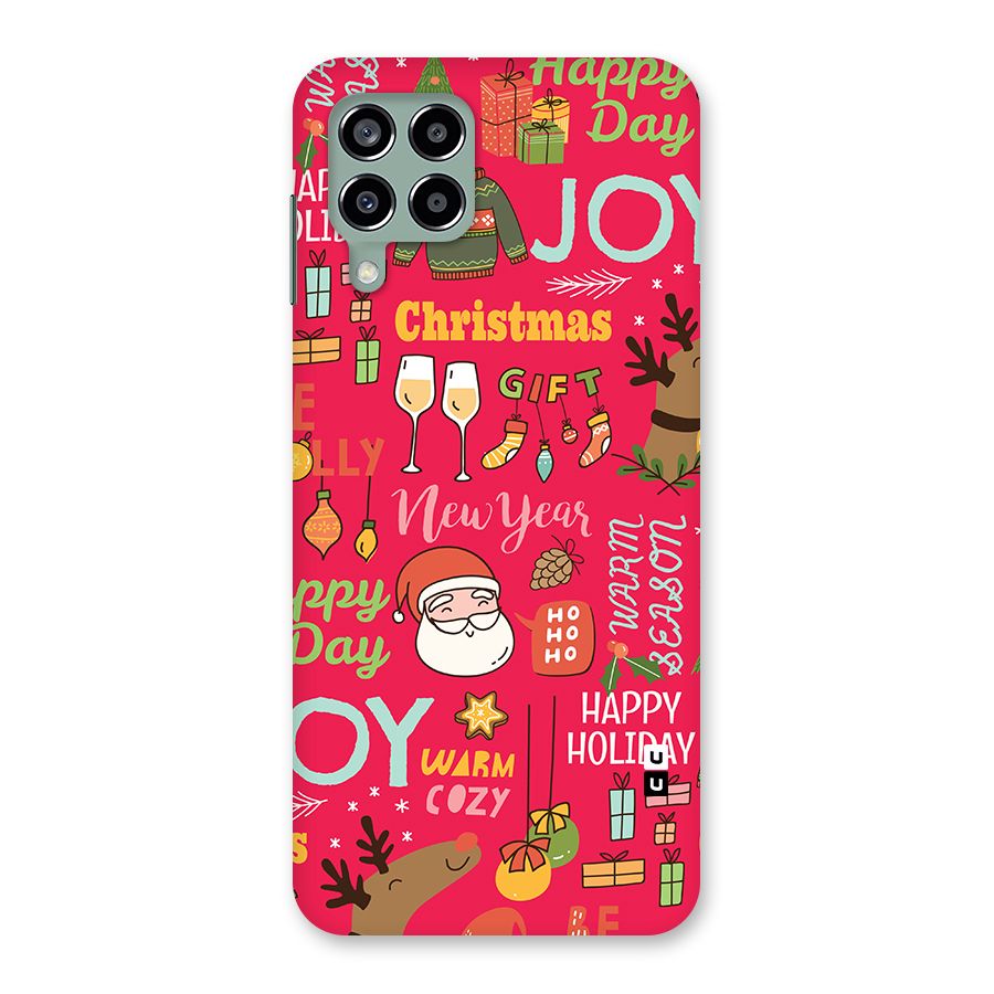 Happy Day Christmas Joy Back Case for Galaxy M33