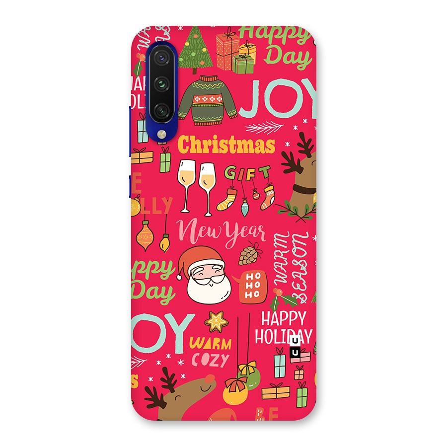 Happy Day Christmas Joy Back Case for Mi A3