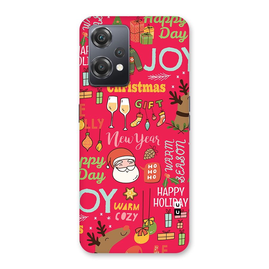 Happy Day Christmas Joy Back Case for OnePlus Nord CE 2 Lite 5G