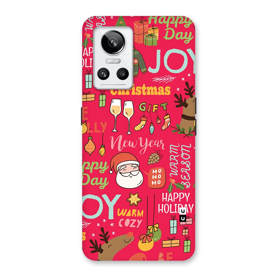 Happy Day Christmas Joy Back Case for Realme GT Neo 3