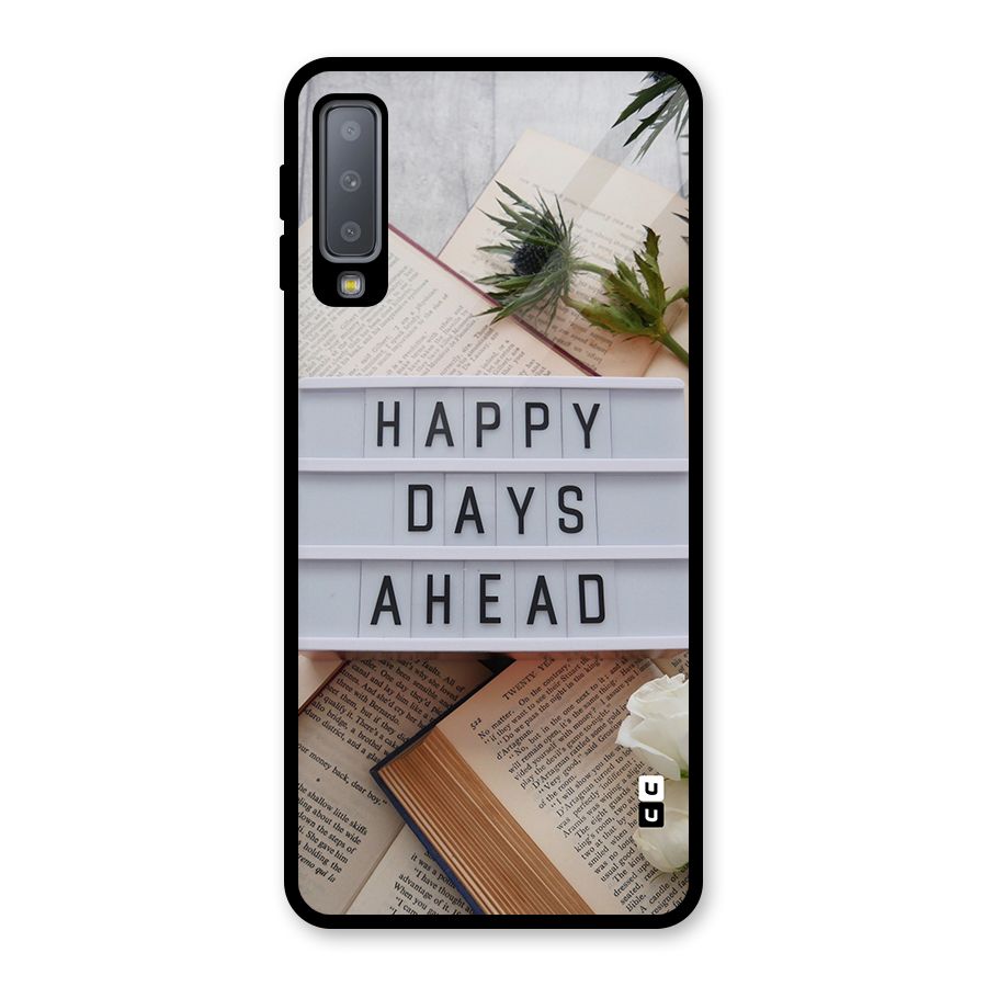 Happy Days Ahead Glass Back Case for Galaxy A7 (2018)