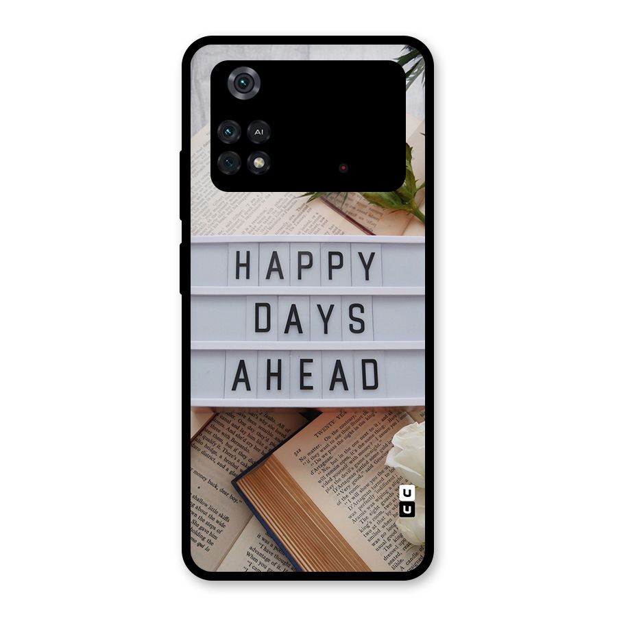 Happy Days Ahead Glass Back Case for Poco M4 Pro 4G