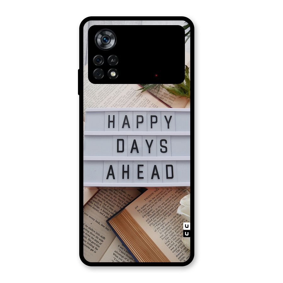 Happy Days Ahead Glass Back Case for Poco X4 Pro 5G