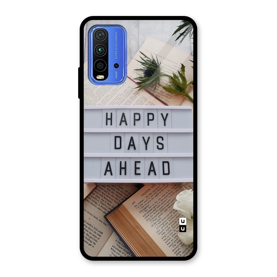 Happy Days Ahead Glass Back Case for Redmi 9 Power