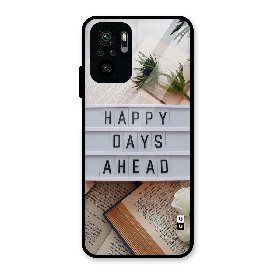 Happy Days Ahead Glass Back Case for Redmi Note 10S