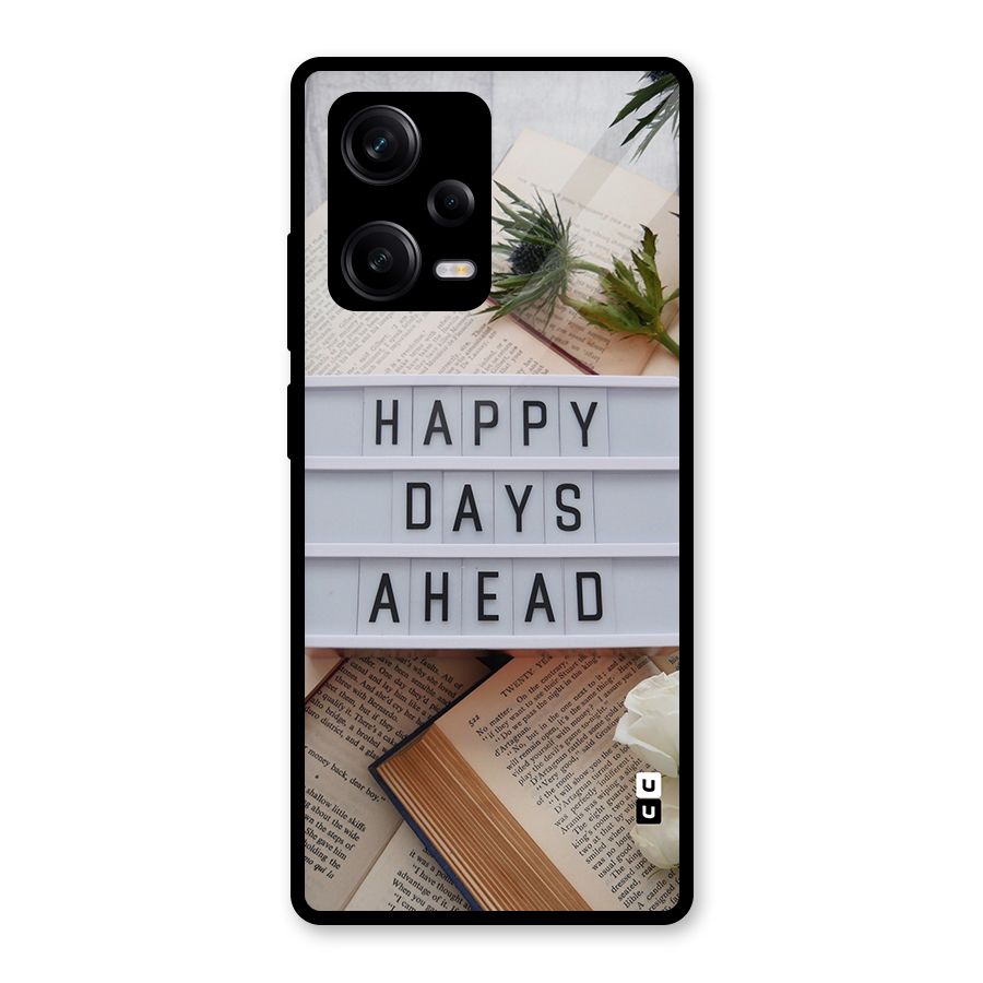 Happy Days Ahead Glass Back Case for Redmi Note 12 Pro