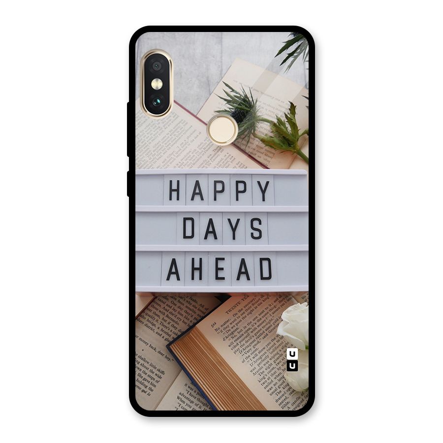 Happy Days Ahead Glass Back Case for Redmi Note 5 Pro
