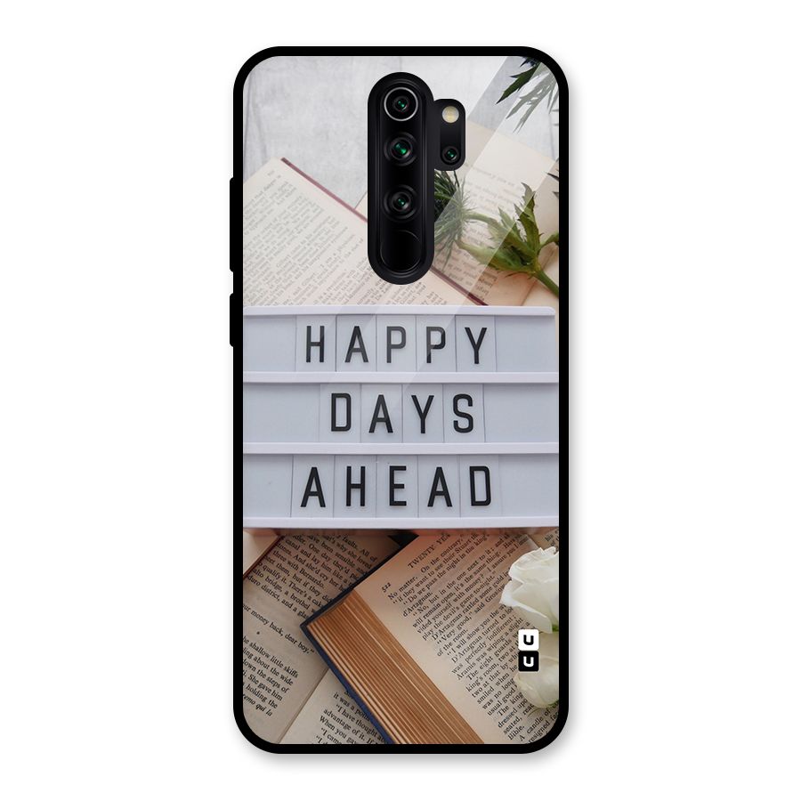 Happy Days Ahead Glass Back Case for Redmi Note 8 Pro